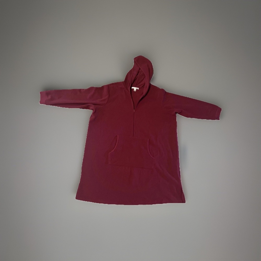 Carole Hochman Berry Fleece Lounge Jacket Hooded Pullover 3XL
